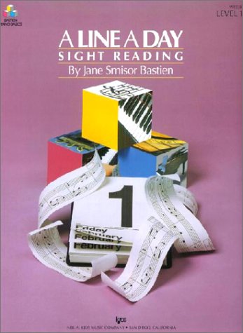 Music book cover featuring colorful blocks, a calendar page, and swirling musical staff paper.