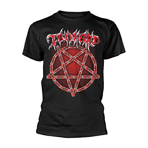 Tankard Hell Ain't A Bad Place Men T-Shirt Black L, 100% Cotton, Regular