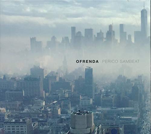 CD cover: hazy cityscape with album title "Ofrenda" in white text.