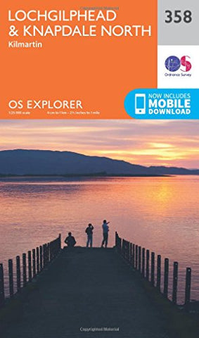 OS Explorer Map 358 Lochgilphead and Knapdale North OS Explorer Paper Map (OS Explorer Active Map)
