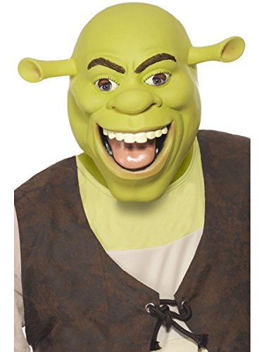 Smiffys Shrek Latex Mask, Green, One Size