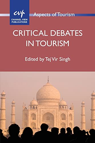 Book cover: “Critical Debates in Tourism” with image of Taj Mahal.
