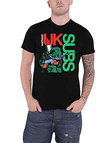 UK Subs T Shirt Warhead Band Logo Official Mens Black M