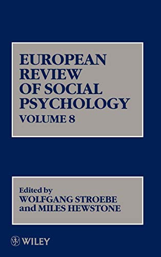 European Review of Social Psychology: Vol. 8
