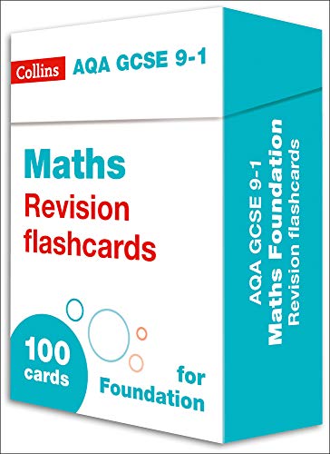 Aqa Gcse 9-1 Maths Foundation Revision Cards: For The 2020 Autumn & 2021 Summer Exams