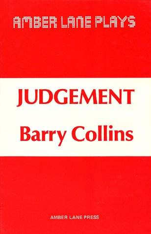 Red and white book cover with the title "Judgement" and author's name.