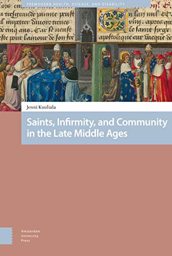 Book cover with medieval illuminated manuscript imagery and text.