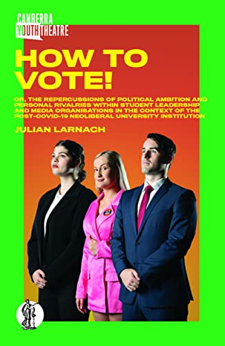 Book cover: "How to Vote" with three young adults in formal wear.