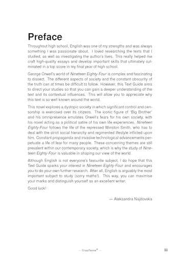 Nineteen Eighty-Four (1984) Text Guide: English Literature Revision Book | Includes Analysis, Key Quotes, Character Insights, and Sample Essays for Top Grades