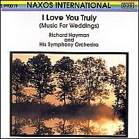 CD cover for “I Love You Truly” by Richard Hayman, sunset trees.