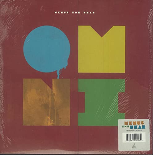 Minus The Bear “Omni” vinyl record cover with abstract geometric shapes.