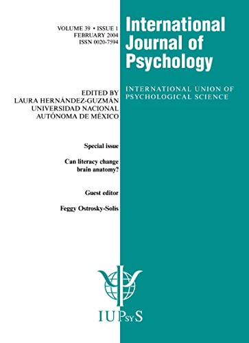 Can Literacy Change Brain Anatomy? : A Special Issue of the International Journal of Psychology