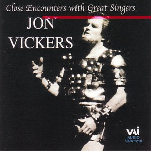CD cover featuring tenor Jon Vickers in costume, dark background.