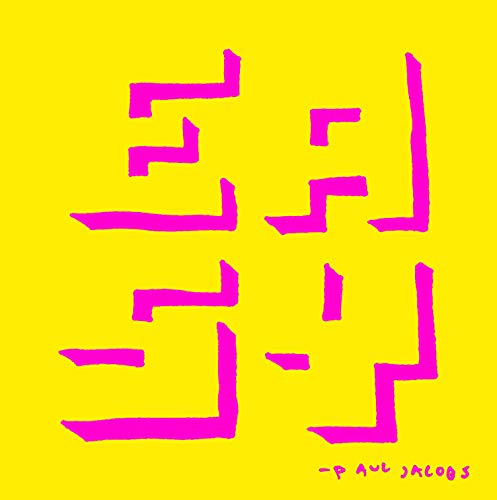 Yellow album cover with pink abstract shapes and "Paul Jacobs" signature.