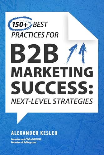 Book cover with bold "B2B Marketing Success" text and an upward arrow.
