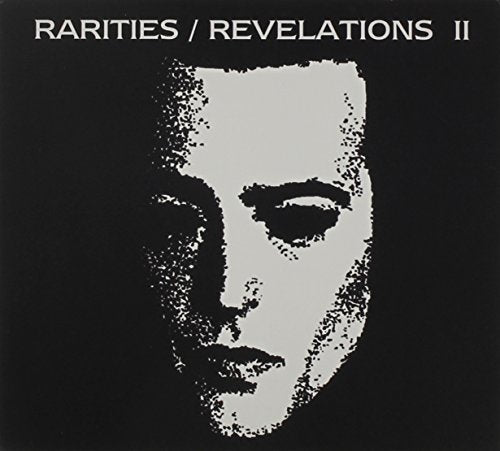 CD cover: black background with a grainy, grayscale portrait of a face.