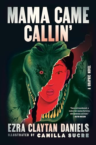 Graphic novel cover featuring a monstrous green face and a red portrait.