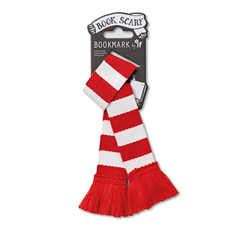 Book Scarf Bookmark - Red & White