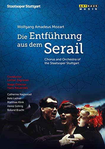 DVD cover for Mozart's *Die Entführung aus dem Serail* opera performance.