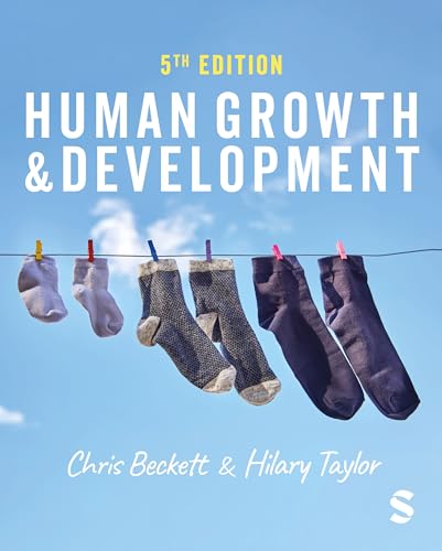 Book cover: "Human Growth & Development" with clothesline and socks imagery.