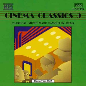 CD cover for “Cinema Classics 9” featuring abstract art and silhouettes.