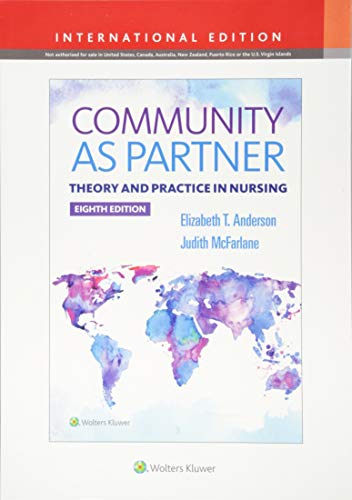 Book cover: "Community As Partner" eighth edition, with a world map background.