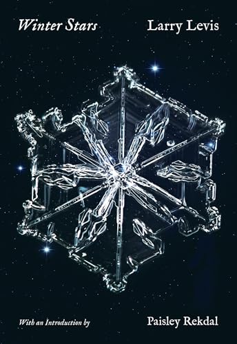 Book cover featuring a detailed, magnified snowflake against a starry background.
