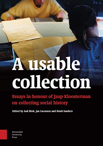 Book cover with people researching archival documents, titled “A Usable Collection.”