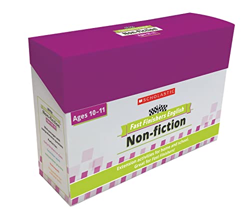 Pink book titled "Non-fiction" for ages 10-11, with Scholastic logo.
