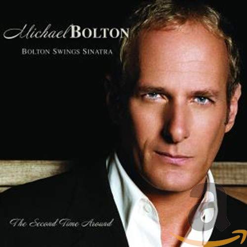 Michael Bolton album cover, close-up portrait, dark background, CD logo.
