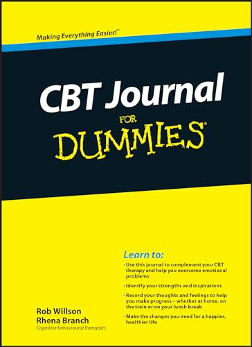 Black and yellow book cover titled "CBT Journal for Dummies.