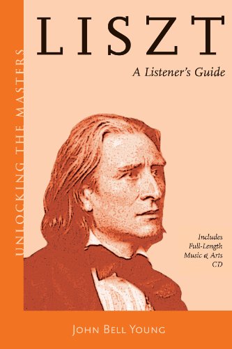Book cover featuring a portrait of composer Franz Liszt in sepia tones.
