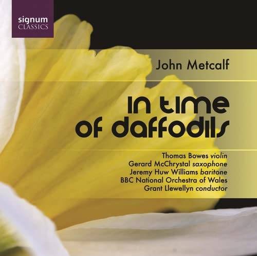 CD cover with a yellow daffodil and text: "In Time of Daffodils.