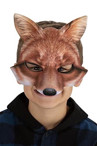 Smiffys 53145 Kids Fox Mask, Unisex Children, Brown, One Size
