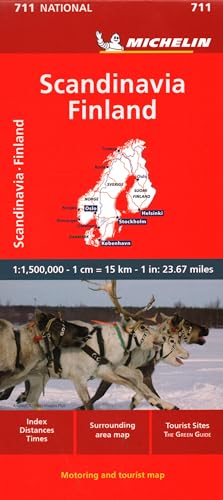 Scandinavia & Finland - Michelin National Map 711 : Map
