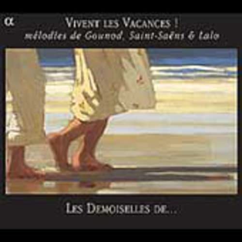 CD cover: beach scene painting with figures and text "Vivent Les Vacances".
