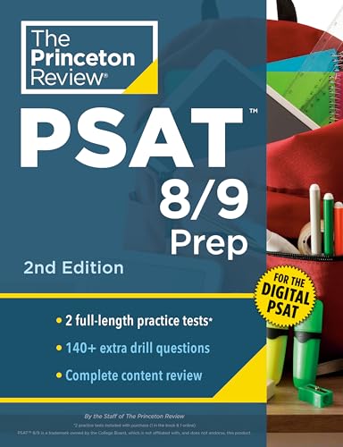 Princeton Review PSAT 8/9 Prep : 2 Practice Tests + Content Review + Strategies for the Digital PSAT