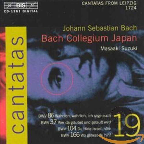 Makoto Sakurada - Bach: Cantatas, Vol 19 (BWV 86, 37, 104, 166) /Bach Collegium Japan · Suzuki [CD]