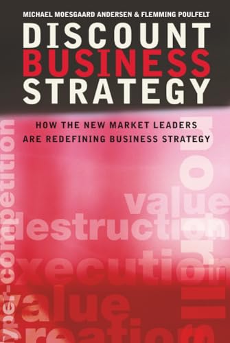 Book cover: "Discount Business Strategy" with red text and abstract background.
