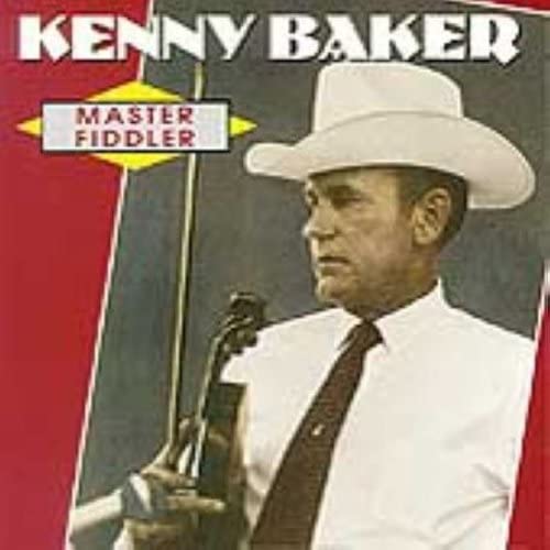 Kenny Baker, a fiddler in a white hat, portrait on CD cover.