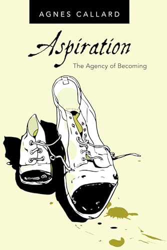 Book cover with illustrated black and white shoes, yellow accents.
