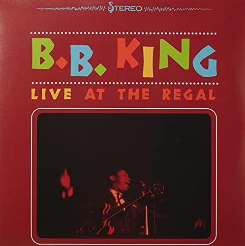 B.B. King “Live At The Regal” vinyl record cover with a performer image.