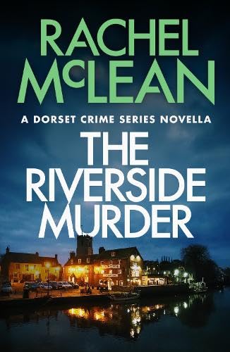 Book with dark cover, featuring a river or crime scene, with title and author text.
