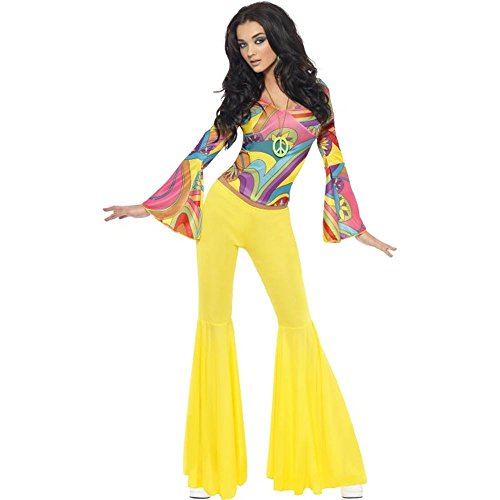 Fever 70s Groovy Babe Costume Woman Sexy Fancy Dress