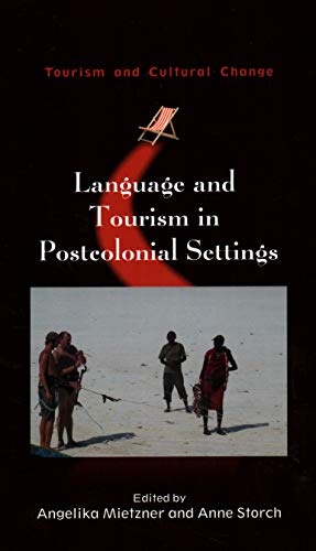 Book cover: "Language and Tourism," featuring a beach scene and deck chair.