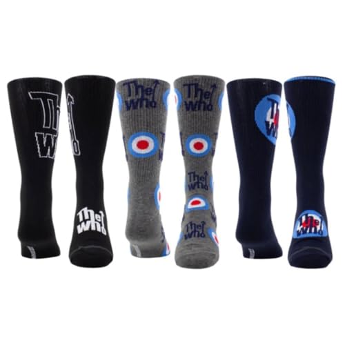 The Who Assorted Crew Socks 3 Pack (One Size)