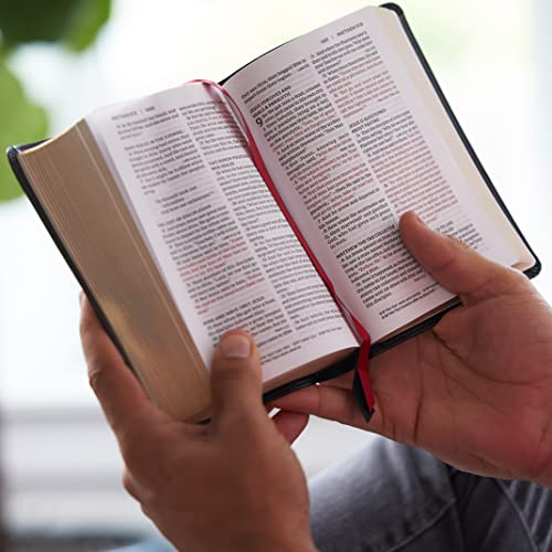 NKJV, End-of-Verse Reference Bible, Compact, Leathersoft, Brown, Red Letter, Comfort Print : Holy Bible, New King James Version