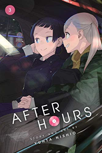 After Hours 3" book cover featuring two anime-style characters in a vehicle.