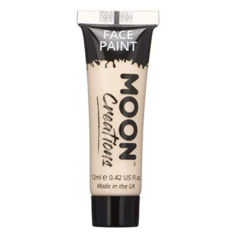 Face & Body Paint by Moon Creations - Pale Skin - Water Based Face Paint Makeup for Adults, Kids - 12ml