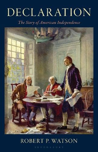 Book cover depicting colonial men signing documents, titled "Declaration.